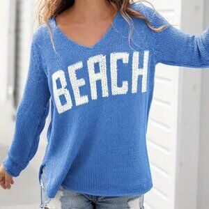 'BEACH' Sweater Coast To Coast